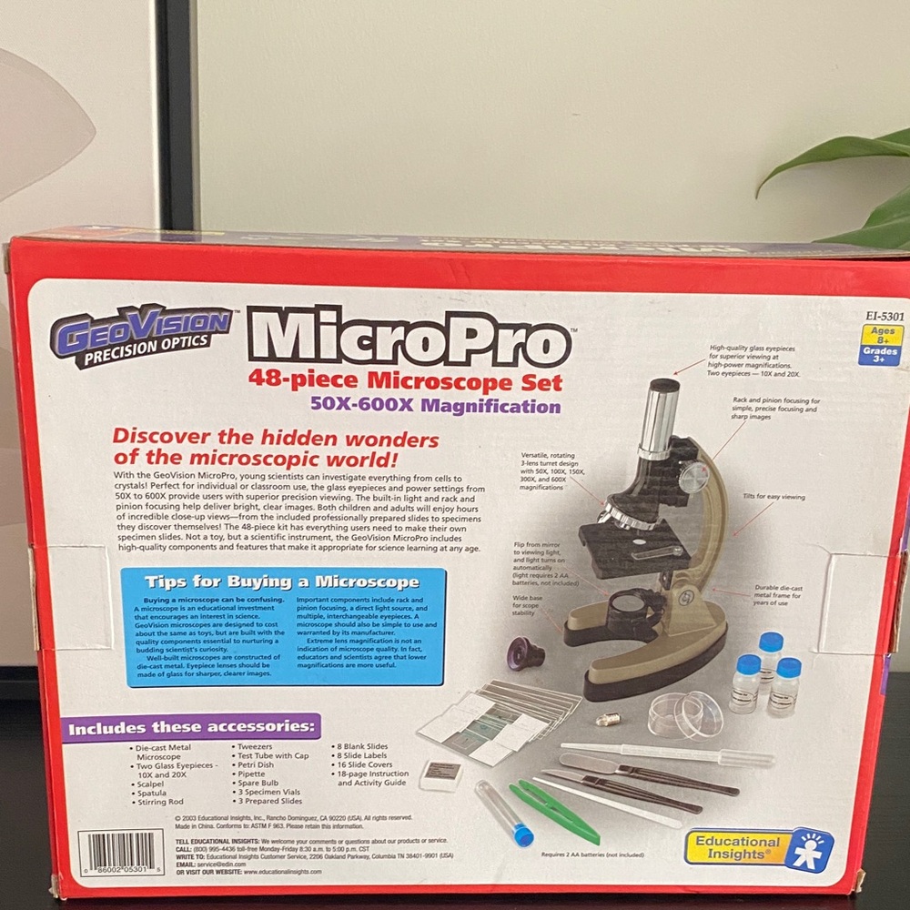 GeoVision MicroPro 48-Piece Microscope Set - Picture 3 of 4